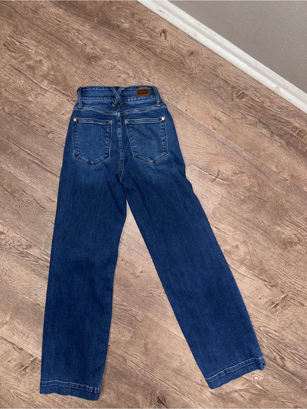 Judy Blue Trousers Jean-Women’s High-Rise Straight Leg Jeans - Dark Blue- 0/24